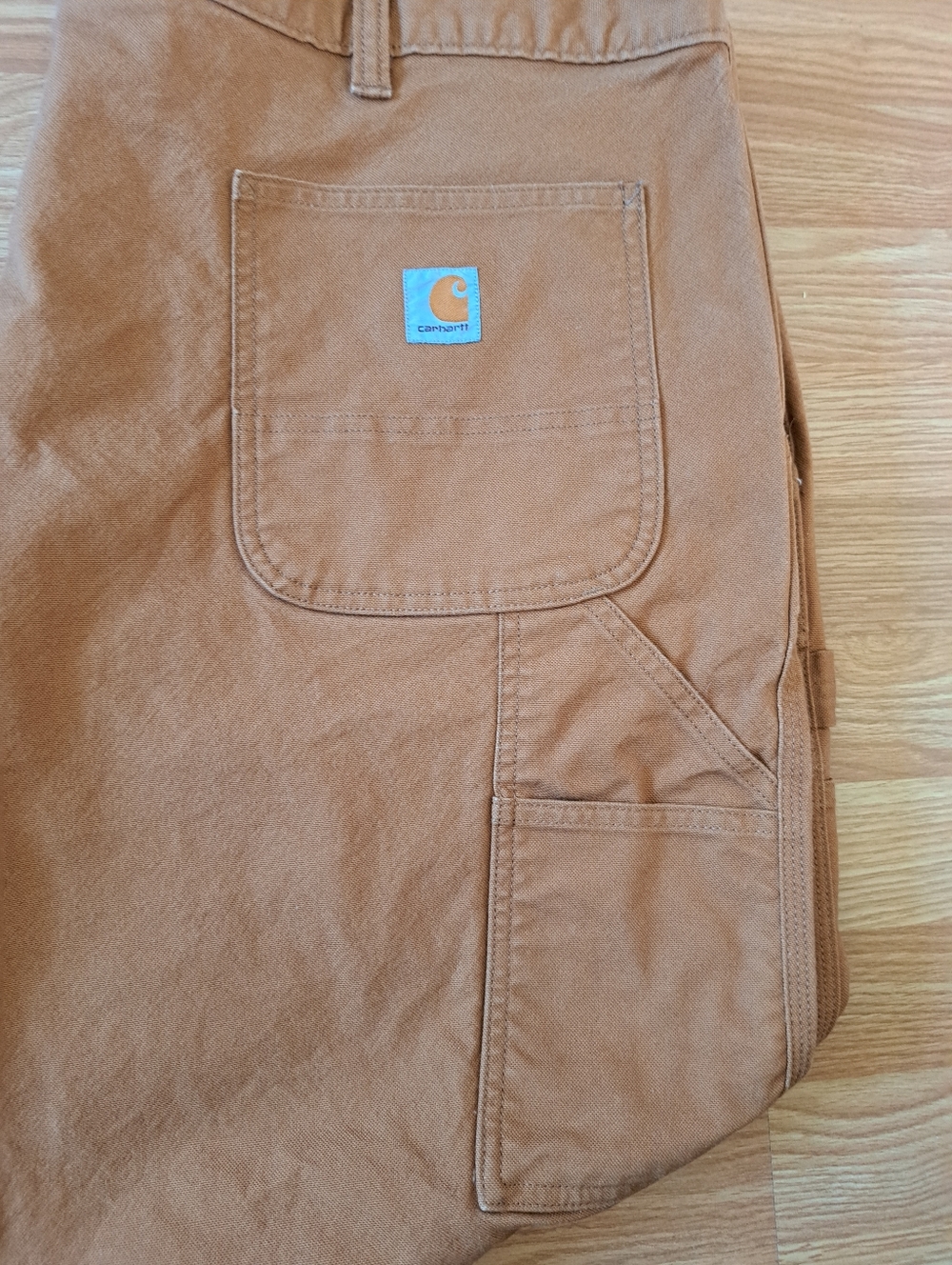 Carhartt Men’s Cotton Work Pants in Carhartt Brown Size 46 30 - Picture 2 of 7